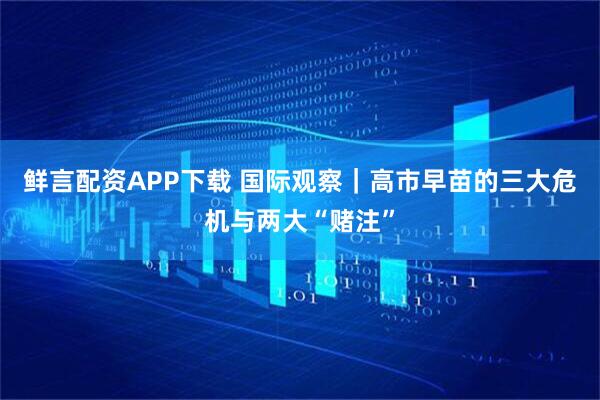鲜言配资APP下载 国际观察｜高市早苗的三大危机与两大“赌注”